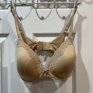 Maidenform Tan Lace Comfort Devotion Full Coverage Bra 9404